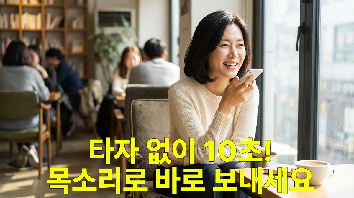 갤럭시 카카오톡 음성메시지 보내기 – 타자 없이 10초 완성 (문자앱 포함) 2026