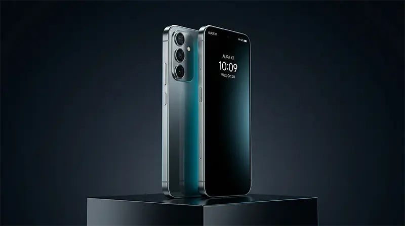 삼성 갤럭시 S26 울트라의 7.9mm 초박형 디자인과 부드러운 라운드 코너가 돋보이는 3/4 각도 제품 사진으로, 프리미엄 알루미늄 프레임이 빛을 받아 반짝이는 모습